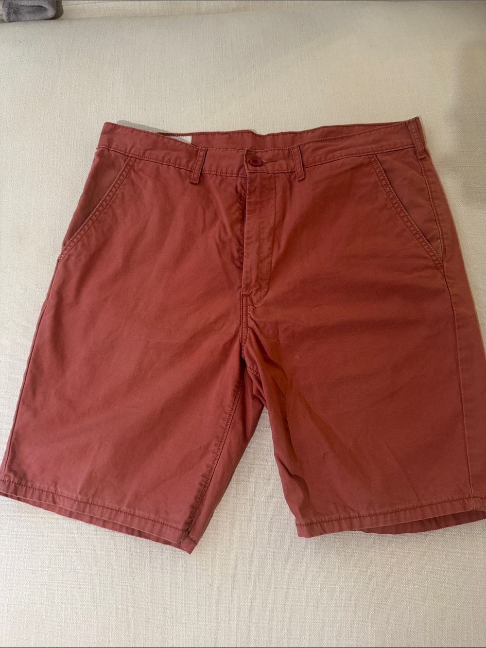 Levi's Men's Rust Red Flat Front Chino Shorts